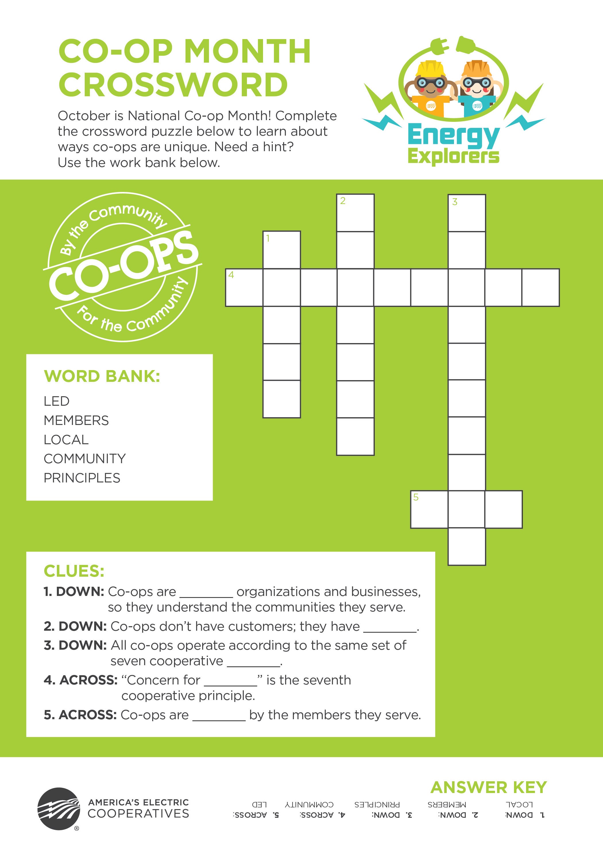 Coop Month Crossword